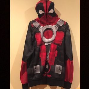 Men’s Deadpool zip up hoodie